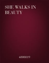 She Walks in Beauty TTBB choral sheet music cover Thumbnail